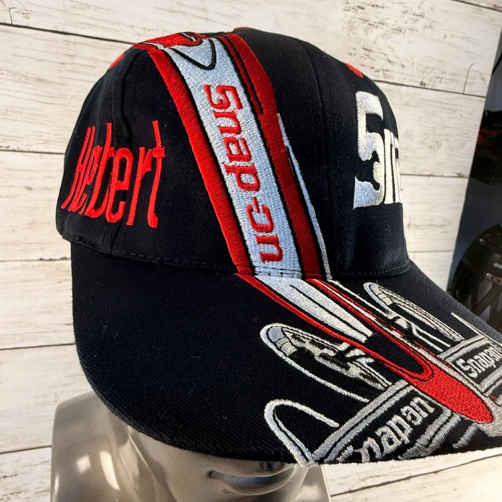 Vintage Snap-on Racing Hat Doug Herbert NHRA Dragster Snapback Blk Red Embroider